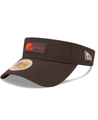 New Era Men's Brown Cleveland Browns 2025 Sideline Visor Hat