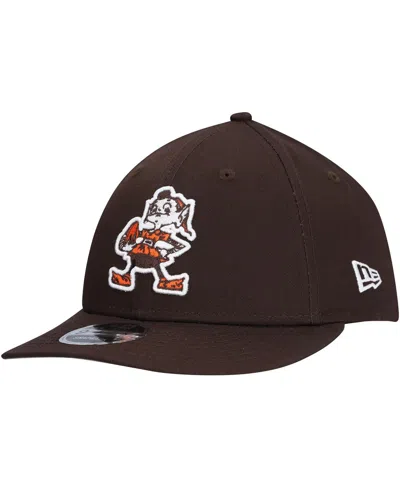 New Era Men's Brown Cleveland Browns Main Low Profile 9fifty Snapback Hat