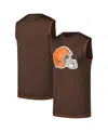 New Era Brown Cleveland Browns Tank Top In Brown