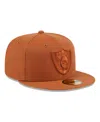 NEW ERA MEN'S BROWN LAS VEGAS RAIDERS COLOR PACK 59FIFTY FITTED HAT