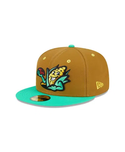 New Era Men's Brown Lehigh Valley Ironpigs Theme Nights 59fifty Fitted Hat