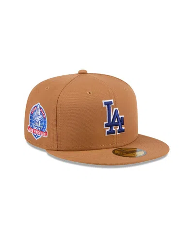 New Era Men's Brown Los Angeles Dodgers Color Pack 59fifty Fitted Hat