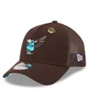 New Era Men's Brown San Diego Padres 2025 Big League Chew A-frame 9forty Adjustable Trucker Hat