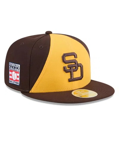 New Era Men's Brown San Diego Padres Baseball Hall Of Fame 59fifty Fitted Hat