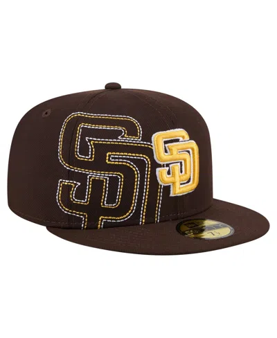 New Era Men's Brown San Diego Padres Yarn Stitch 59fifty Fitted Hat