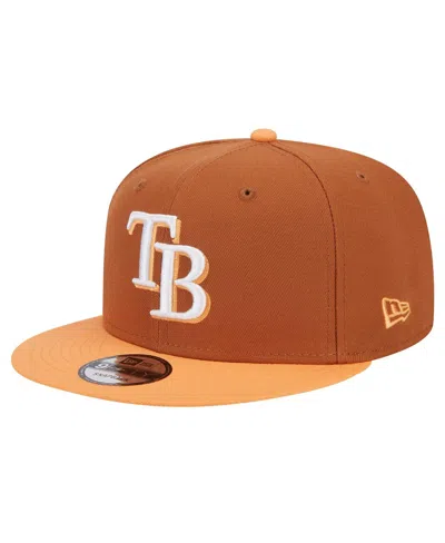 New Era Men's Brown Tampa Bay Rays Spring Color Two-tone 9fifty Snapback Hat