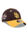 New Era Men's Brown/gold San Diego Padres 2025 Mlb All-star Game 9twenty Adjustable Hat