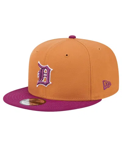 New Era Men's Brown/purple Detroit Tigers Color Pack Two-tone 9fifty Snapback Hat In Multi