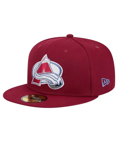 New Era Men's Burgundy Colorado Avalanche Core 59fifty Fitted Hat