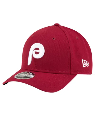 New Era Men's Burgundy Philadelphia Phillies Player Replica 9forty Adjustable Hat