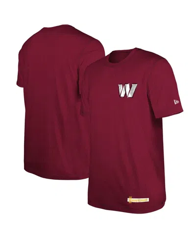 New Era Men's Burgundy Washington Commanders 2024 Nfl Training Camp T-shirt