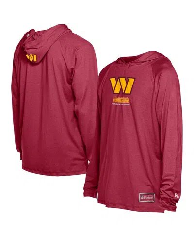 New Era Men's Burgundy Washington Commanders Functional Fandom Hoodie