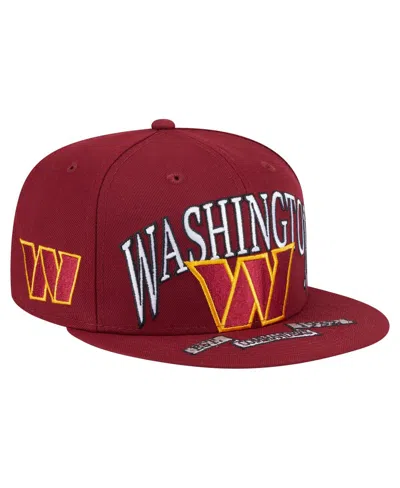 New Era Men's Burgundy Washington Commanders Oversized 59fifty Fitted Hat