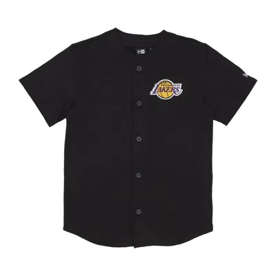 New Era Men's Buttons Jacket Nba Team Logo Jersey Loslak Black/true Purple