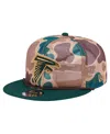 New Era Men's Camo Atlanta Falcons Duck Camo 9fifty Snapback Hat In Brown