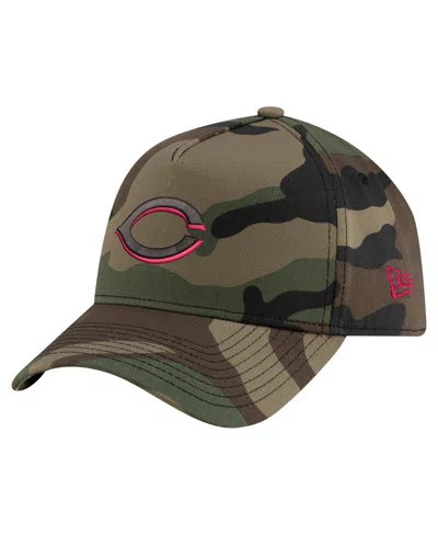 New Era Men's Camo Cincinnati Reds Woodland Team Pop 9forty A-frame Adjustable Hat