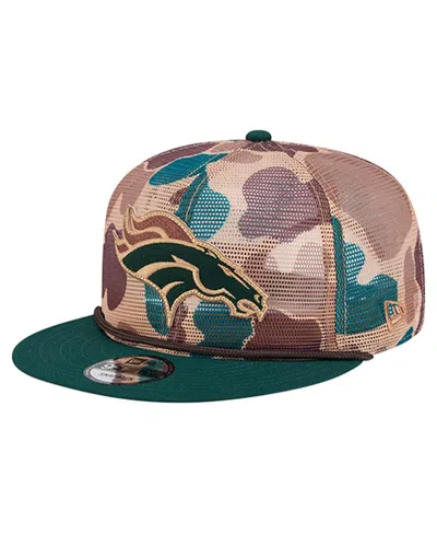 New Era Men's Camo Denver Broncos Duck Camo 9fifty Snapback Hat In Multi