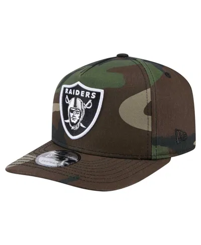 New Era Men's Camo Las Vegas Raiders Woodsy 9fifty Snapback Hat