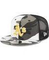 Shop New Era Men's Camo Oakland Athletics Urban Camo Trucker 9fifty Snapback Hat