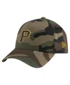 New Era Men's Camo Pittsburgh Pirates Woodland Team Pop 9forty A-frame Adjustable Hat In Camo