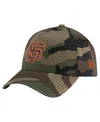 New Era Men's Camo San Francisco Giants Woodland Team Pop 9forty A-frame Adjustable Hat In Camo