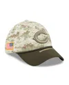 New Era Men's Camo/dark Green/dark Green Chicago Bears 2025 Salute To Service 39thirty Flex Hat In Green