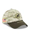 New Era Men's Camo/dark Green/dark Green Miami Dolphins 2025 Salute To Service 39thirty Flex Hat In Green