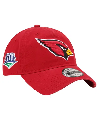 New Era Men's Cardinal Arizona Cardinals Distinct 9twenty Adjustable Hat