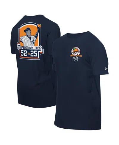 New Era Men's Cc Sabathia Navy New York Yankees 2025 National Baseball Hall Of Fame Grapefruit T-shirt In Blue