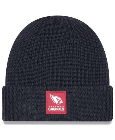 New Era Men's Charcoal Arizona Cardinals 2025 Sideline Cold Weather Cuffed Knit Hat In Multi