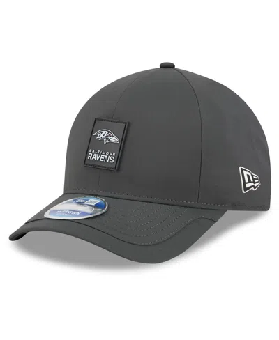 New Era Men's Charcoal Baltimore Ravens 2025 Sideline Cold Weather 9forty M-crown Adjustable Hat In Gray