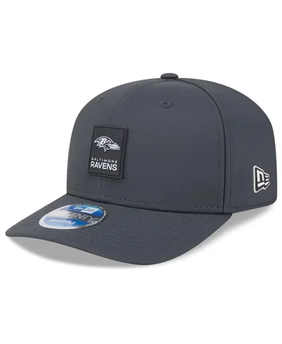 New Era Men's Charcoal Baltimore Ravens 2025 Sideline Cold Weather 9seventy Adjustable Hat In Gray