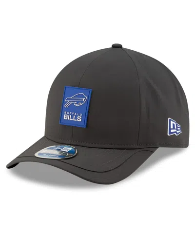New Era Men's Charcoal Buffalo Bills 2025 Sideline Cold Weather 9forty M-crown Adjustable Hat In Black
