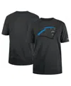 New Era Men's Charcoal Carolina Panthers 2024 Nfl Draft T-shirt In Black