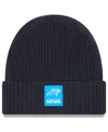 New Era Men's Charcoal Carolina Panthers 2025 Sideline Cold Weather Cuffed Knit Hat In Gray