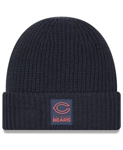 New Era Men's Charcoal Chicago Bears 2025 Sideline Cold Weather Cuffed Knit Hat In Gray