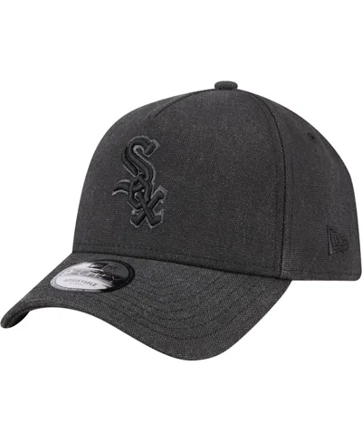 New Era Men's Charcoal Chicago White Sox Logo Essentials 9forty A-frame Adjustable Hat