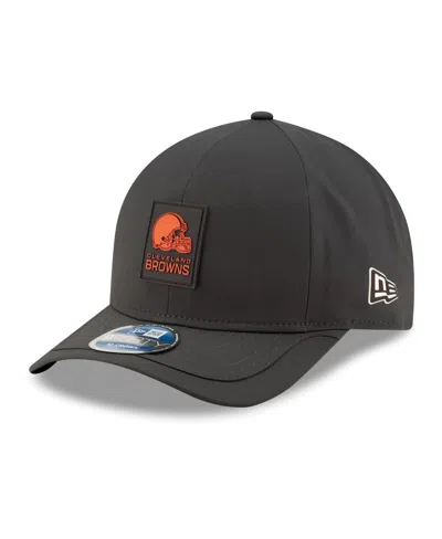 New Era Men's Charcoal Cleveland Browns 2025 Sideline Cold Weather 9forty M-crown Adjustable Hat In Gray