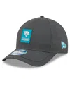 New Era Men's Charcoal Jacksonville Jaguars 2025 Sideline Cold Weather 9forty M-crown Adjustable Hat In Black