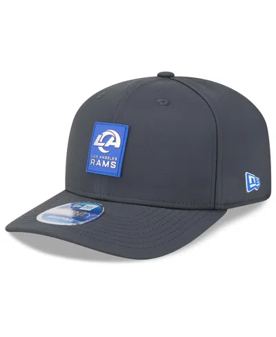 New Era Men's Charcoal Los Angeles Rams 2025 Sideline Cold Weather 9seventy Adjustable Hat In Blue