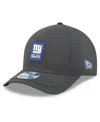New Era Men's Charcoal New York Giants 2025 Sideline Cold Weather 9forty M-crown Adjustable Hat In Black