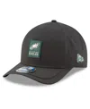 New Era Men's Charcoal Philadelphia Eagles 2025 Sideline Cold Weather 9forty M-crown Adjustable Hat In Black