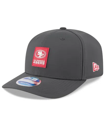 New Era Men's Charcoal San Francisco 49ers 2025 Sideline Cold Weather 9seventy Adjustable Hat In Black