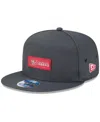 New Era Men's Charcoal San Francisco 49ers 2025 Sideline Cold Weather Split Panel 9fifty Snapback Hat In Gray