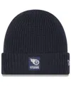 New Era Men's Charcoal Tennessee Titans 2025 Sideline Cold Weather Cuffed Knit Hat In Gray