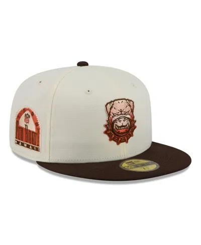 New Era Men's Cleveland Browns 59fifty Fitted Cap In White