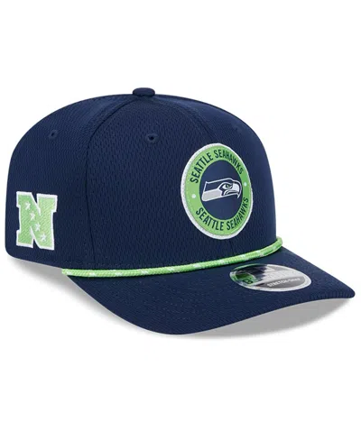 New Era Men's College Navy Seattle Seahawks 2024 Sideline 9seventy Stretch-snap Hat