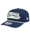 New Era Men's College Navy Seattle Seahawks Chant 9seventy Stretch-snap Hat In Blue