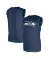 New Era Men's College Navy Seattle Seahawks Tank Top In Navy