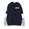 New Era Men's Color Block Hoody Seasea Obsidian Blue/original Team Colors In Blue
